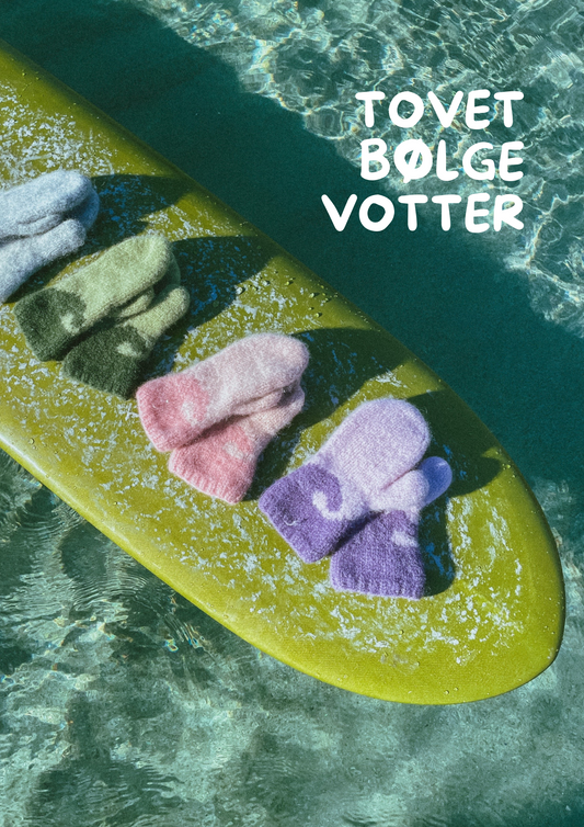 oppskrift: "bølge"-votter